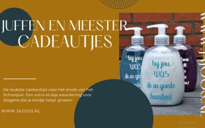 Leuke juffen- en meestercadeautjes voor het einde van het schooljaar 🎁